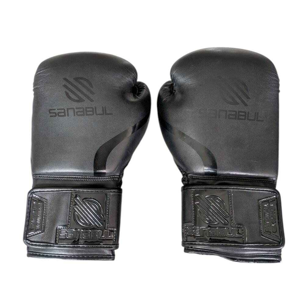 Sanabul Sports Essential Gel Boxing Gloves Black 12 oz